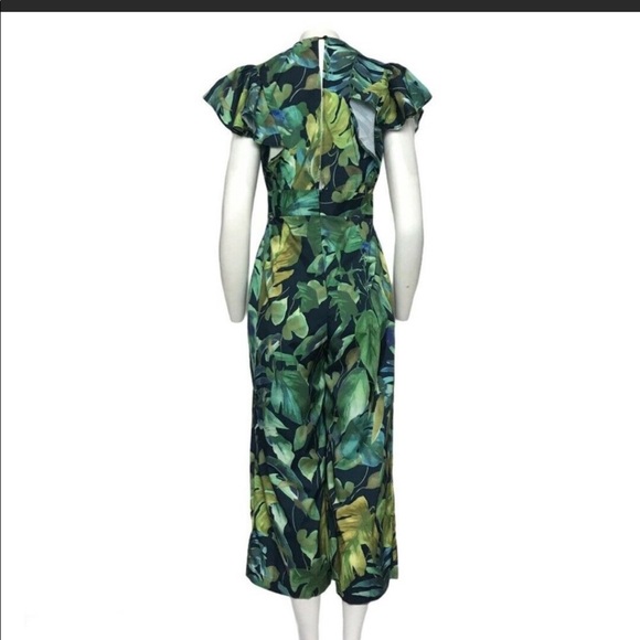 NEW!! HP 🥳🥳🥳Zara Leaf Print Jumpsuit - Picture 3 of 10